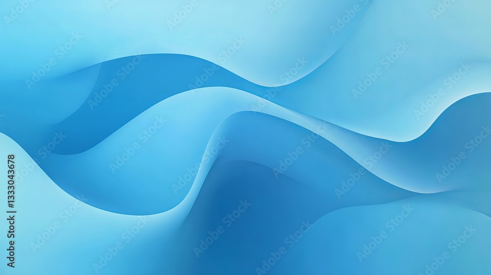 Poster abstract blue wave background soft gradient subtle texture design elegant smooth flowing curves mode