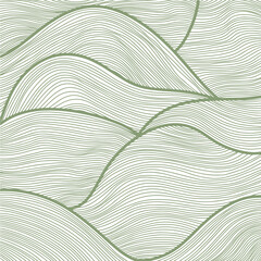 stylish abstract line art background in zentangle style green color on white background