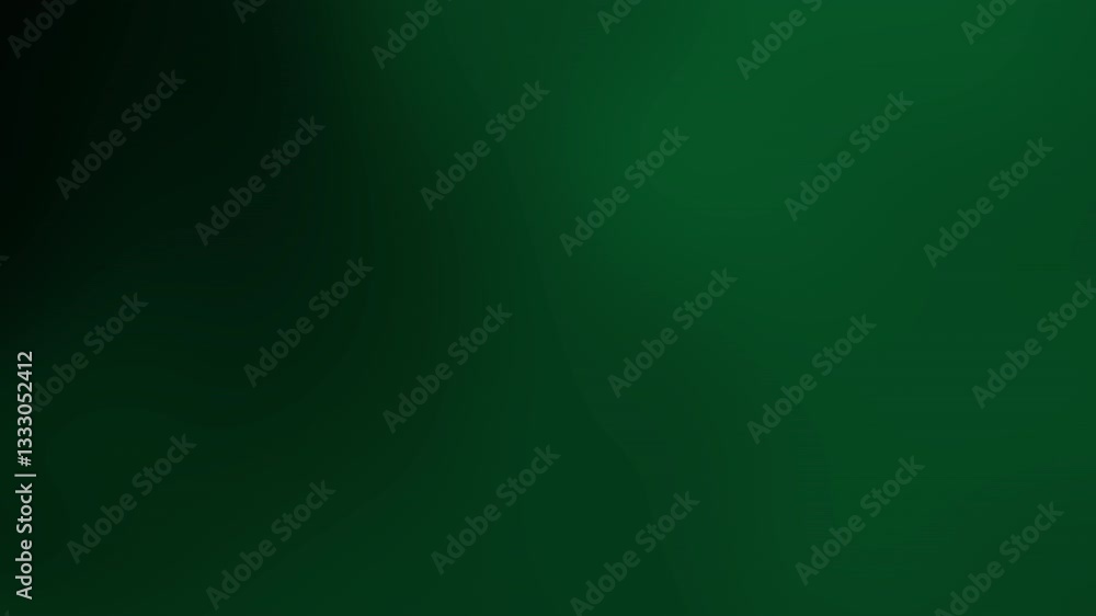 Poster a smooth gradient background showcasing deep green hues, creating a calming and serene atmosphere.