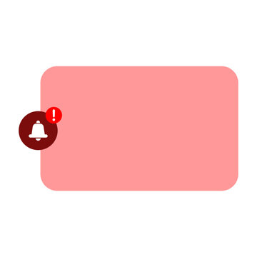 Red Notification pop up box
