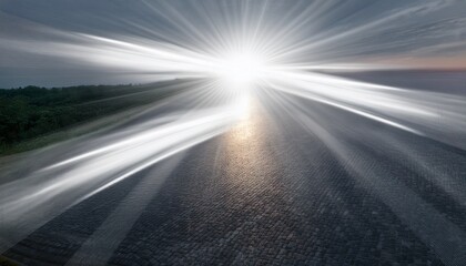 white light rays transparent background