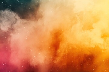 Colorful smoky nebulae abstract background