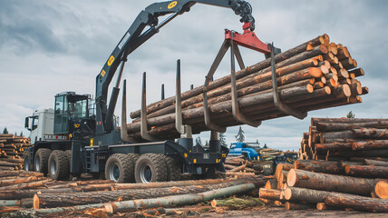 log stacker