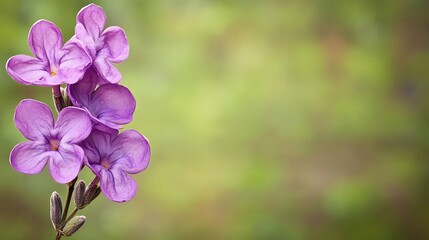 Fototapeta premium Close up of a cluster of vibrant purple flowers