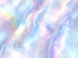 Abstract iridescent flowing background with soft pastel colors and swirling patterns design element