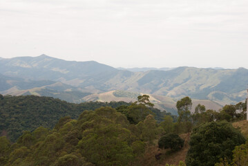 Panorama da Serra da Mantiqueira, Brasil
