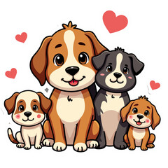 Furry Friends Forever: Adorable Animal Set, Fluffy Companions: Adorable Pet Collection
Whiskers & Paws: Cute Pets Illustration
Playful Pals: Happy and Lovable Pets