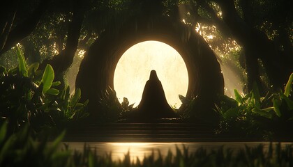 Mystic Forest Moonlit Gateway.