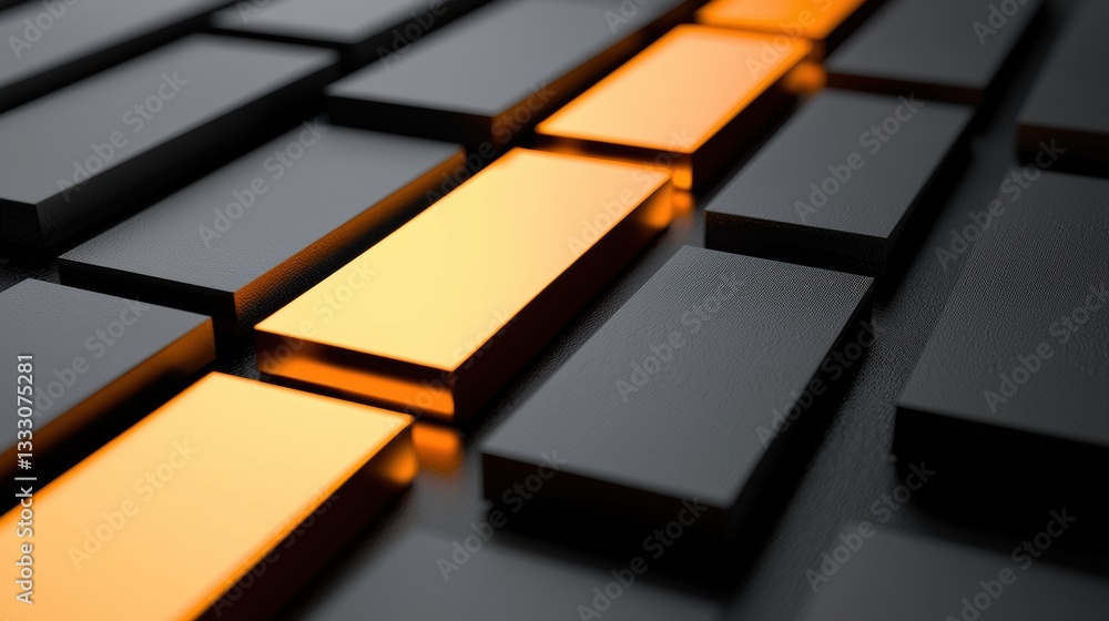 Aufkleber dynamic light patterns on modern technology interface abstract visual art digital environment close-