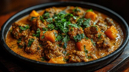 Delicious Spicy Lamb Stew with Sweet Potatoes
