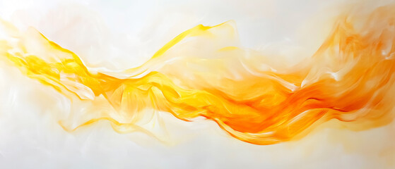 Dynamic motion of orange and yellow streaks with soft white glow-1