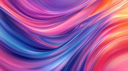 Obraz premium Abstract Colorful Swirling Paint Strokes Background Design Modern Fluid Art Vibrant Pink Purple Blue Orange Hues Digital Illustration Graphic Texture 