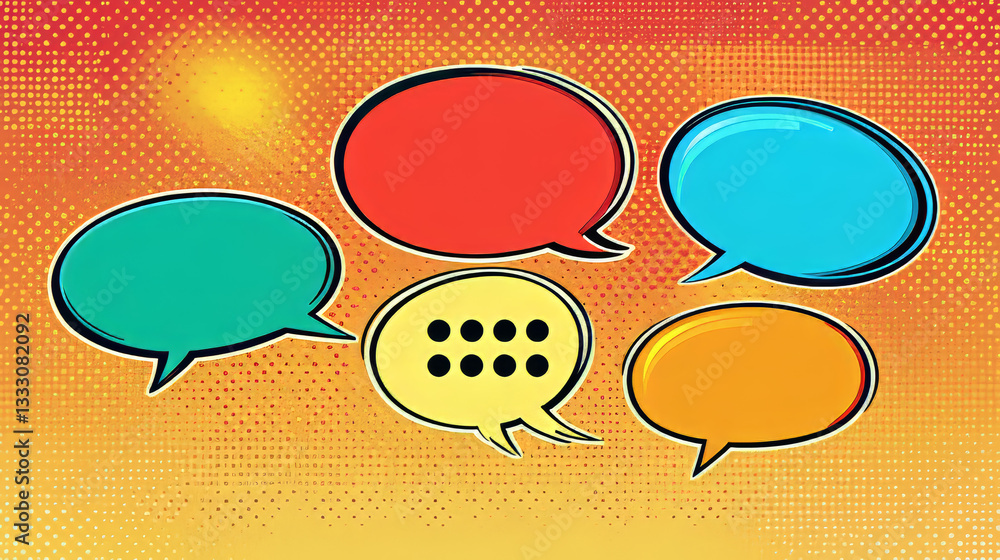 Poster pixel speech bubbles. retro comic chat messages speech bubble frame elements, bit game dialog bubble