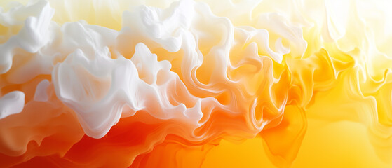 Gradient color transition between orange, yellow, and white with depth-2