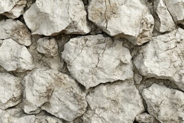 Rough white limestone wall texture with natural shadows. Artificial Intelligence
