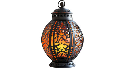 Eid Festival PNG file transparent background &ndash; Beautifully decorated lantern with intricate design