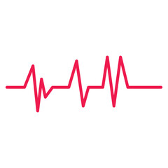 Heartbeat Line Art Illustration