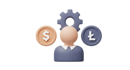 Isolated Digital Payment System Depicting Finance