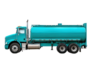 Fuel tanker truck delivery urban area vehicle image industrial setting side view transportation concept