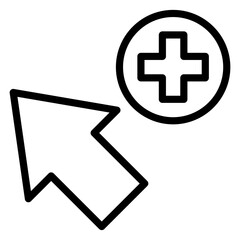 add cursor  line icon