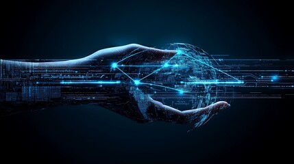 Global Network in Hand: Digital Future.