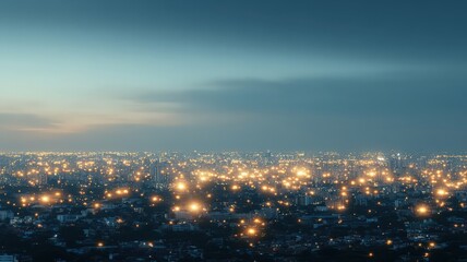 Obraz premium Blurred City Lights at Twilight