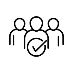 membership line icon vector illustration, pictogram isolated on white background. color editable