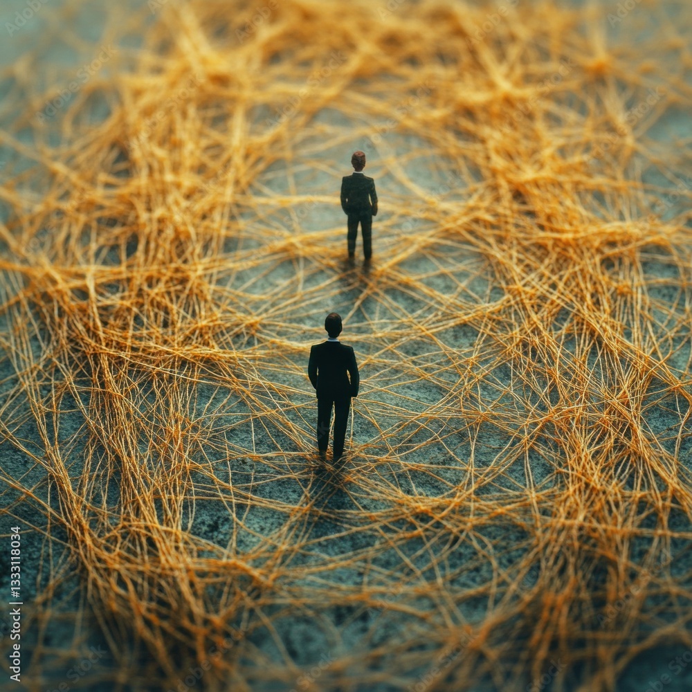 Poster abstract concept of decision-making in complex situations
