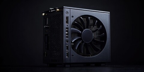 Sleek Black Graphics Card: High-Performance Computing