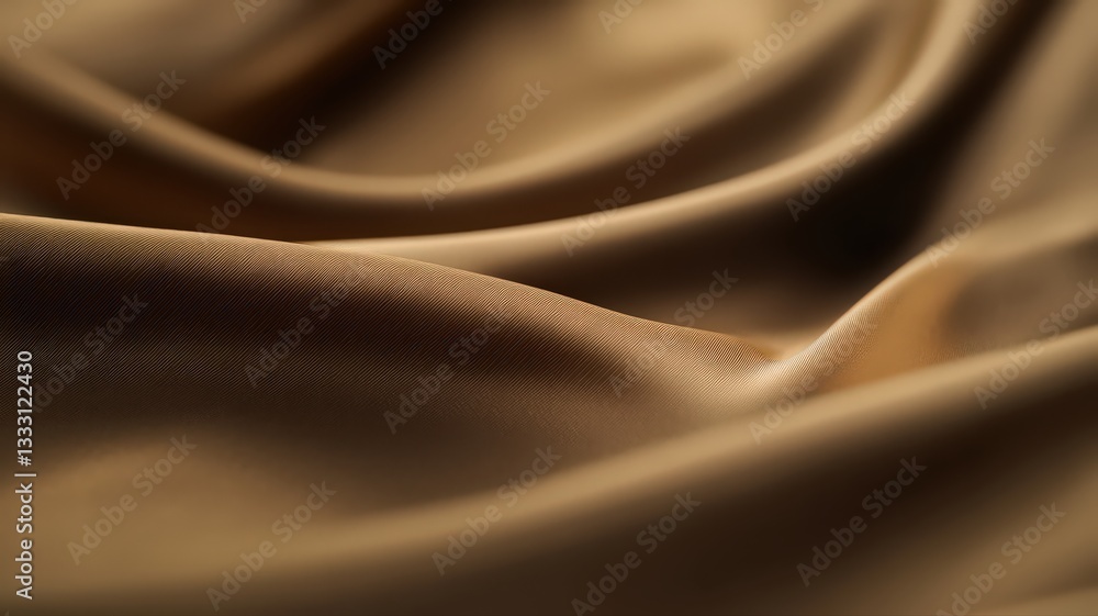Poster brown fabric texture with subtle pattern and soft lighting