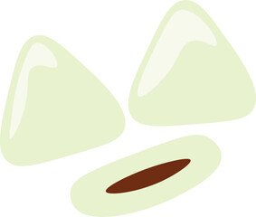 Stylized Illustration of Green Snack