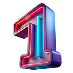 neon number 1