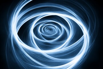 Fototapeta premium Stunning Abstract Blue Spiral Design