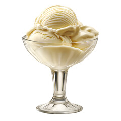 Delicious Vanilla Ice Cream Dessert with Toppings - Creamy Sweet Treat for Summer Celebrations