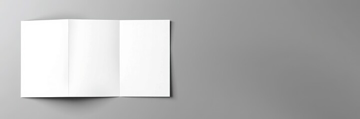 8.5x14 Quarter Fold Mockup - Blank Right Margin for Design