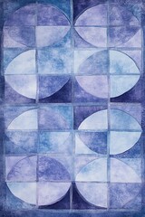 A mesmerizing holographic backdrop featuring circles on a lavender blue gradient background with seamless blending effects.