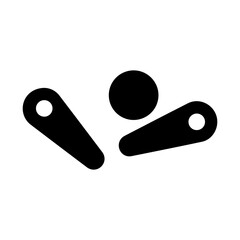 pinball game glyph icon