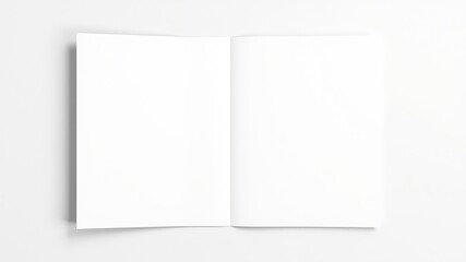 Fototapeta premium Blank Center Fold Mockup for Design Inspiration