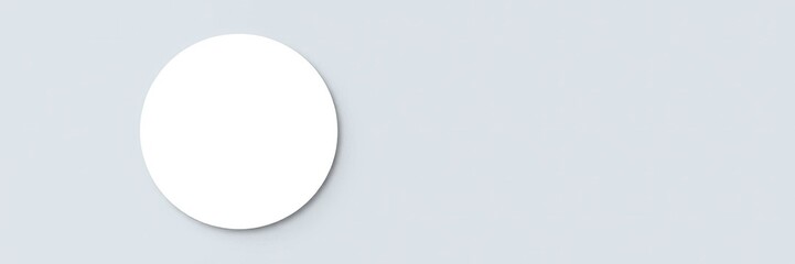 Blank Circle Flyer Mockup for Design Inspiration