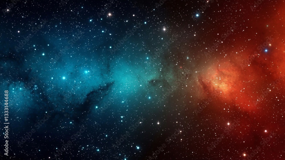Wall mural a mesmerizing deep space background filled with countless stars and galaxies.