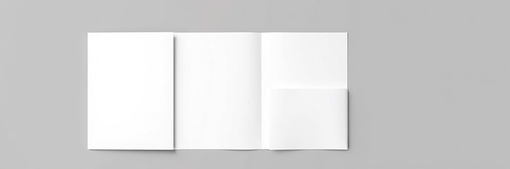 Fototapeta premium Brochure Folder Mockup - Blank Design Template