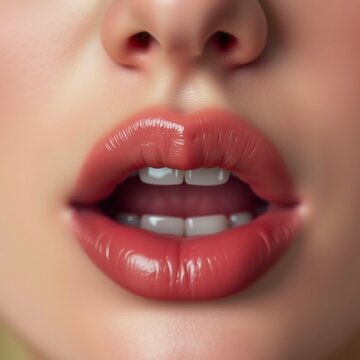 Labios sensuales y boca sensual