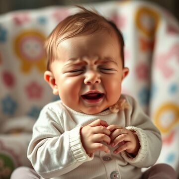 Beb&eacute; llorando bostezando bostezo