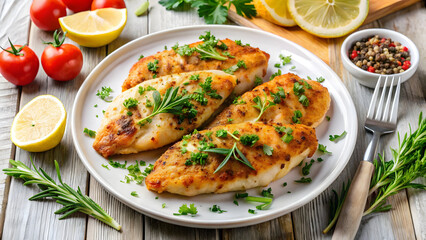 grilled chicken breast with vegetables