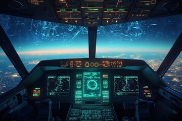 Modern Radar Display for Aviation Technology Innovation