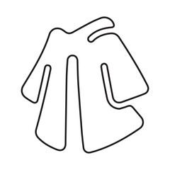 Robe magic line icon
