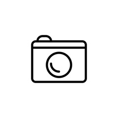 Camera icon logo design. photo camera sign and symbol. photography icon.
