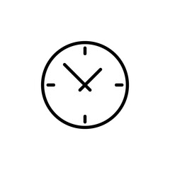 Clock icon logo design. Time sign and symbol. watch icon