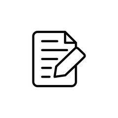 Note icon logo design. notepad sign and symbol