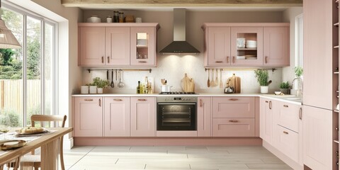 Beautifully Designed Kitchen Features Modern Furniture And Appliances